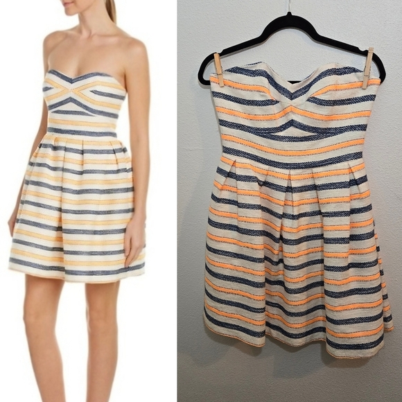 Anthropologie Hutch Striped Mini Dress Size 6 - Picture 1 of 16